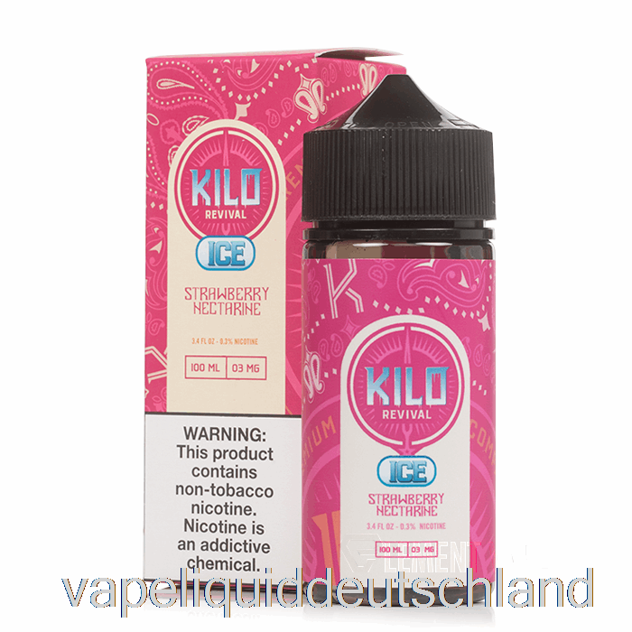 Eis-Erdbeer-Nektarine – Kilo-Revival – 100 Ml 0 Mg Vape-Flüssigkeit